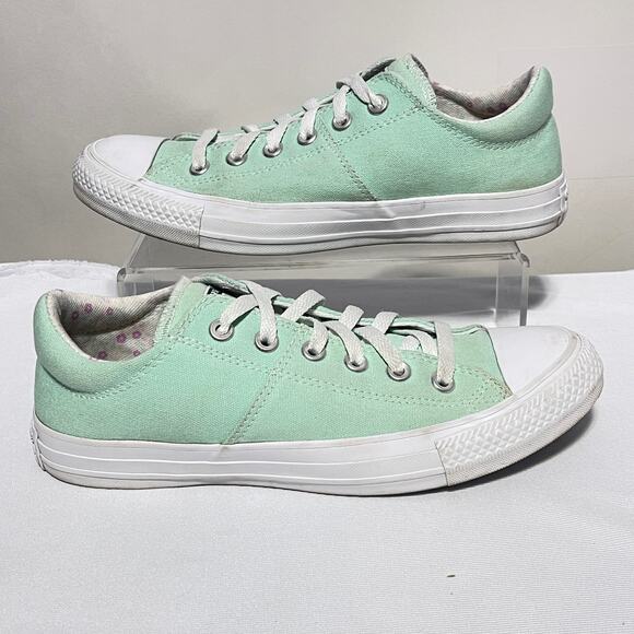 Converse All Star Sneakers Womens 9 Light Mint Green Canvas Low Top Skater Shoes - Picture 1 of 9